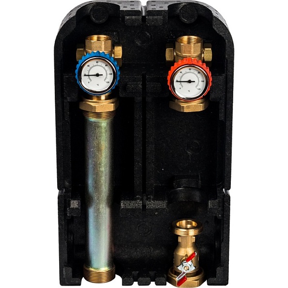 STOUT Насосная группа с прямым контуром 1″ без насоса в теплоизоляции, 35 kW [DT10 °C] (SDG-0001-002501 )