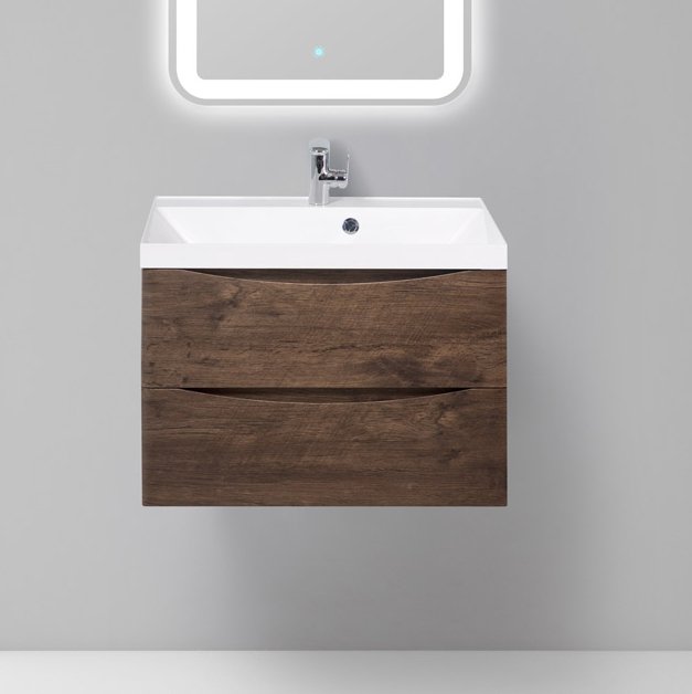 Тумба под раковину BelBagno Marino 70 rovere moro (MARINO-700-2C-SO-RW-P)
