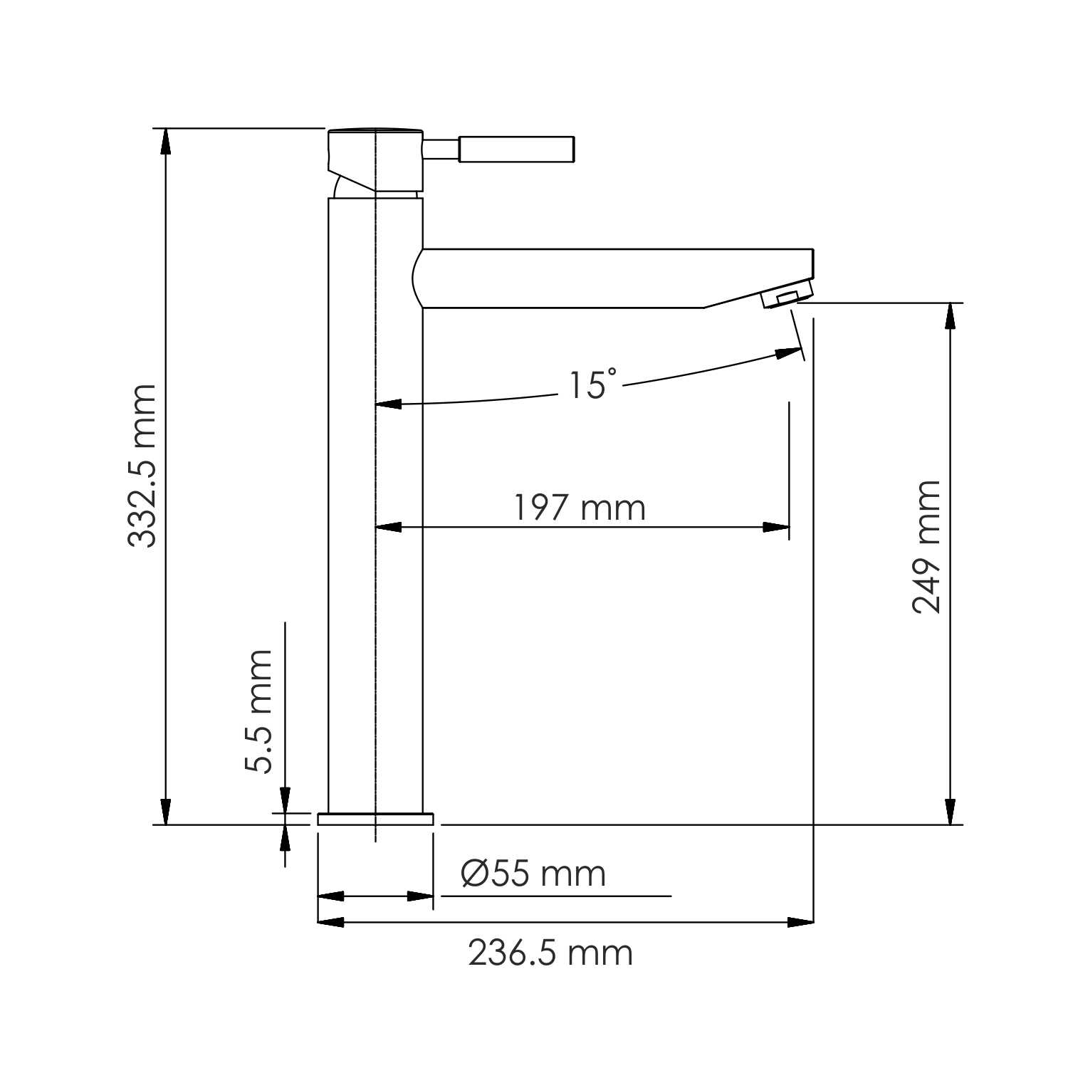 Gollach 3303H Смеситель для умывальника