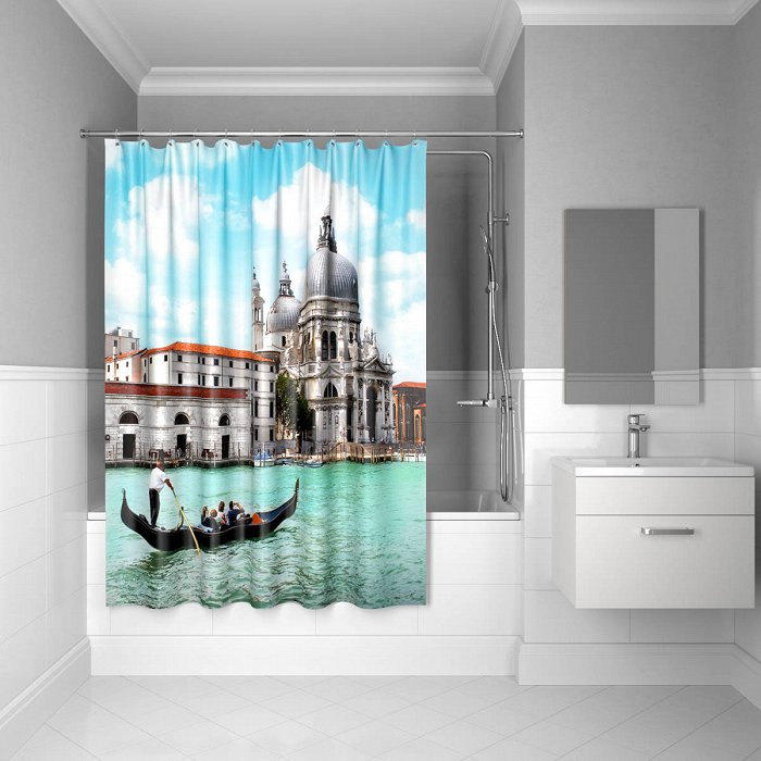 Штора для ванной IDDIS Venice moments 180*200   (540P18Ri11)