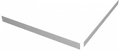 TRAY-S-A-90-SCR-W Экран плоский из искусственного мрамора Cezares 900х900х135, белый (Bianco)