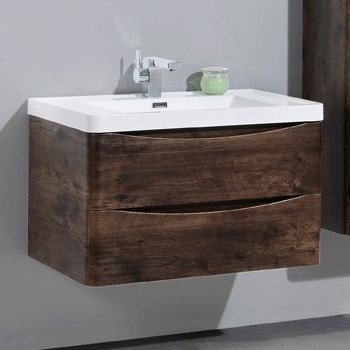 Тумба с раковиной BelBagno Ancona-N 80 rovere more подвесная (ANCONA-N-800-2C-SO-RW+EA-800-LVB)