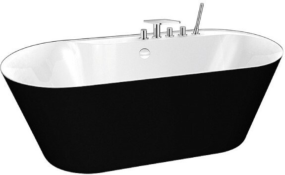Акриловая ванна BelBagno 178х84 BB14-NERO-BIA