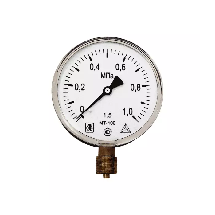 Манометр МТ-100 радиальный Дк100мм 0-1,6 МПа кл.1,5 G1/2" Багория