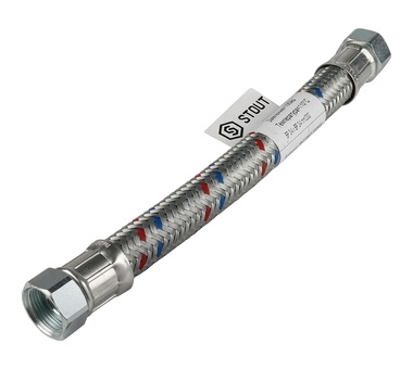 STOUT Гибкая подводка для воды ВР 3/4 х ВР 3/4, длина 300 мм (SHF-0303-182020)