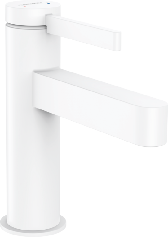 Смеситель для раковины Hansgrohe Finoris с донным клапаном Push-Open 76010700 белый матовый