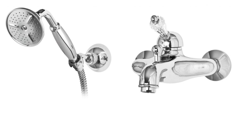 Смеситель для ванны и душа Cezares Vintage VINTAGE-VDM-01-Sw хром