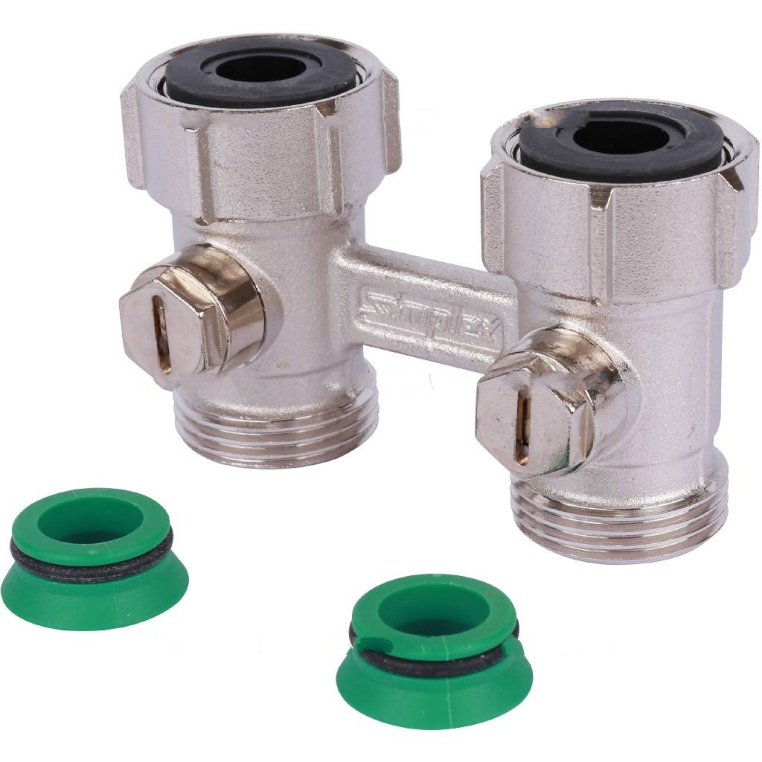 F10014 Meibes Узел нижнего подключения Тип D2/50 прямой, 3/4"BPx3/4"HP Exclusive line