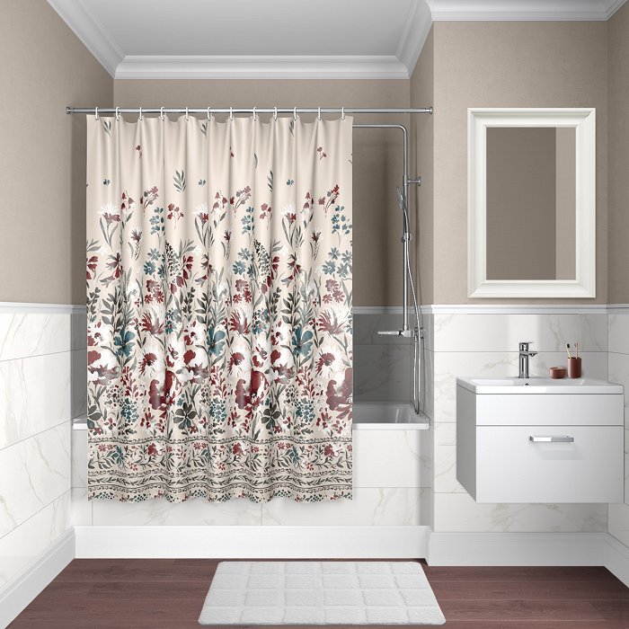 Штора для ванной IDDIS Decor 180*180 (D03P118i11)