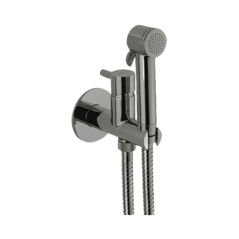 Гигиенический душ со смесителем Webert Elio EL870303345PVC, никель
