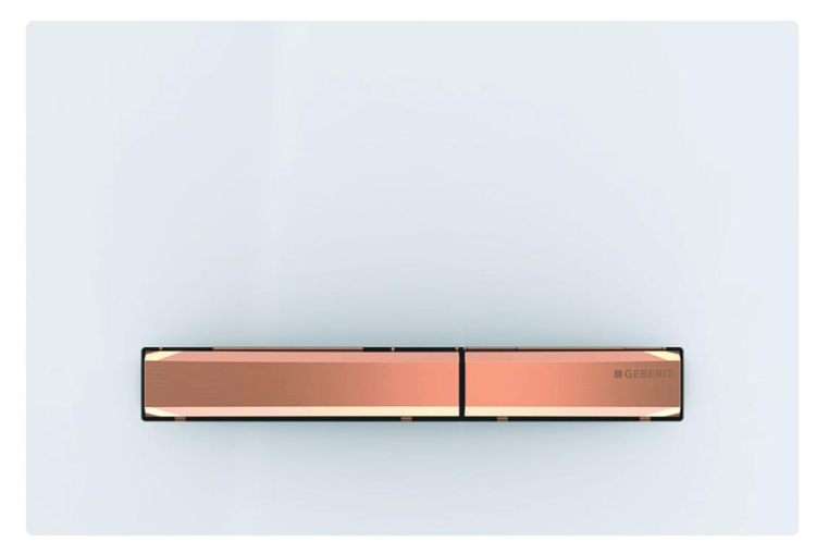 Кнопка смыва Geberit Sigma 50 115.670.11.2 красное золото, белый