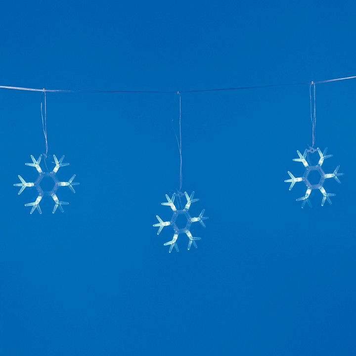 Снежинки световые Uniel ULD-E1503-036/DTA BLUE IP20 SNOWFLAKES-1