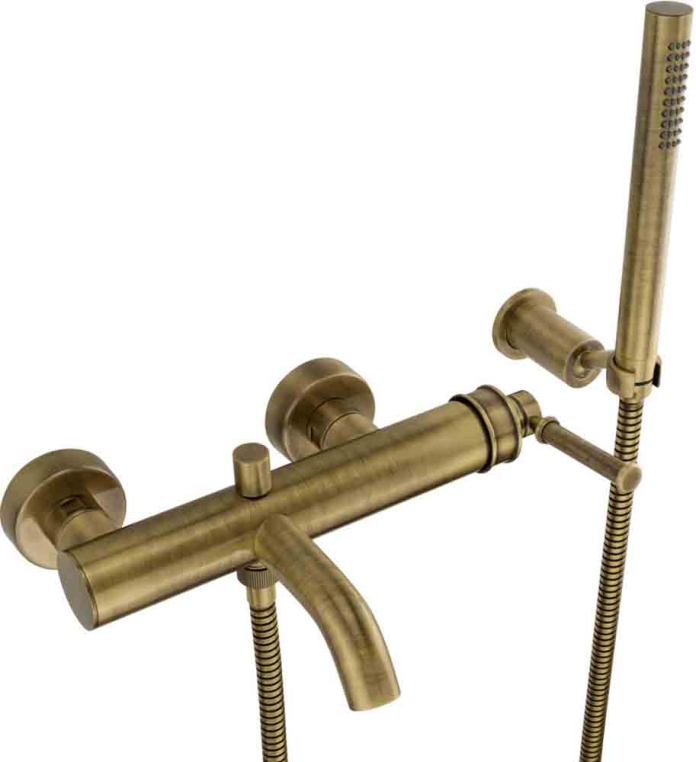 Смеситель для ванны внешний с ручным душем Migliore Ermitage Mini 31417 бронза ручка латунь