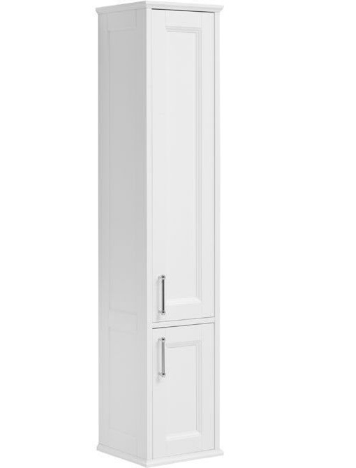 Пенал Aquanet Бостон 36 L белый матовый (ручки золото) 00242219