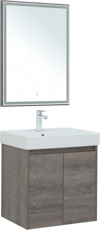 Комплект мебели Aquanet Nova Lite 60 дуб рошелье, с дверками (00298848+00242905+00242621)