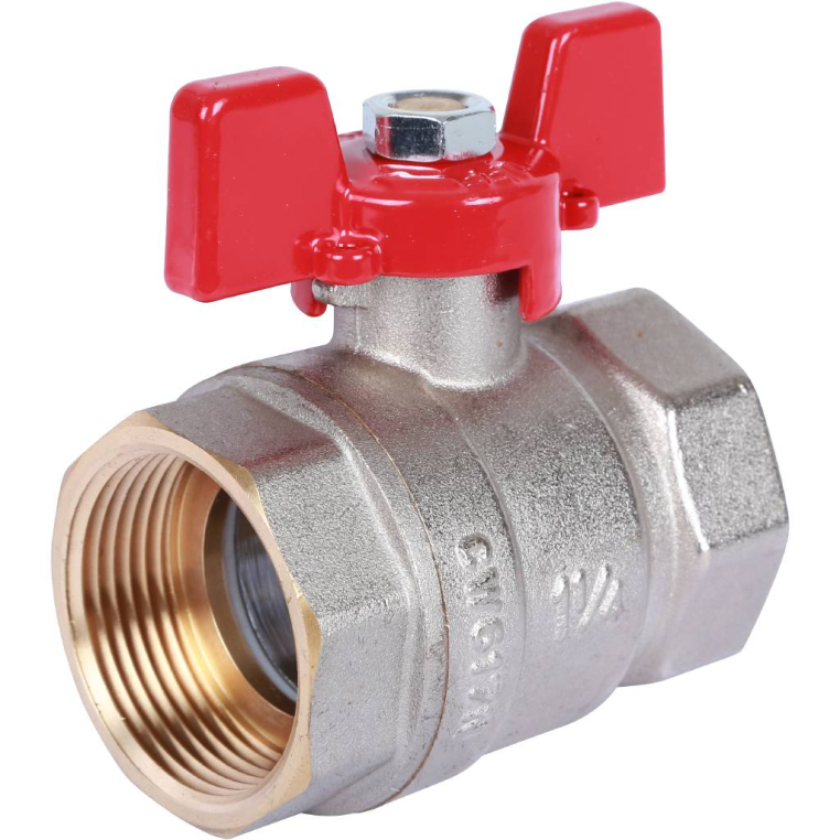 Шаровой кран ROMMER (RBV-0003-0110232) 1 1/4 ВН/ВН, ручка бабочка