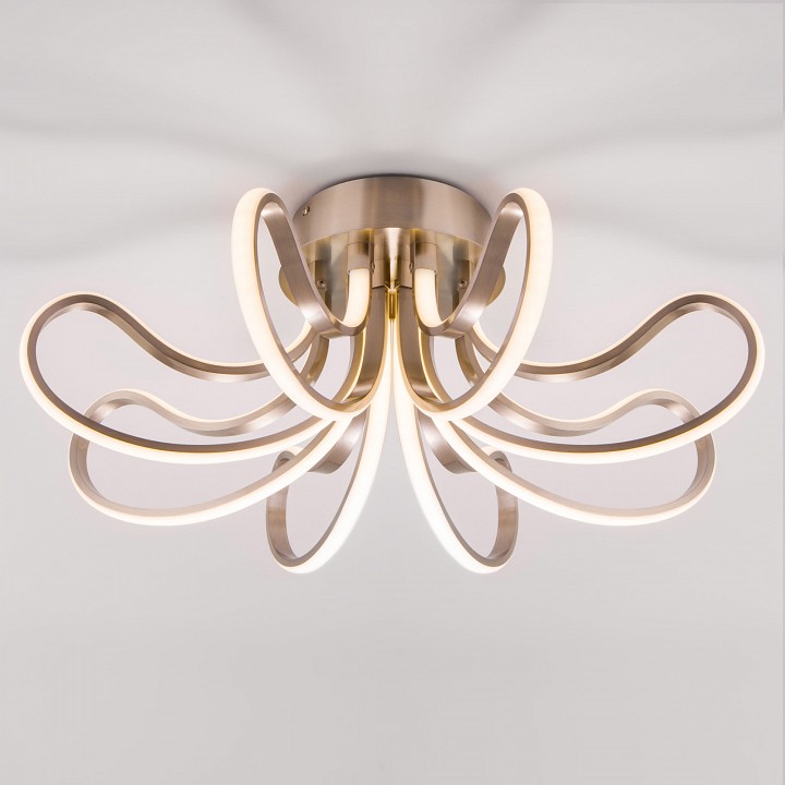 Потолочная люстра Eurosvet Lilium 90079/8 сатин-никель 80W