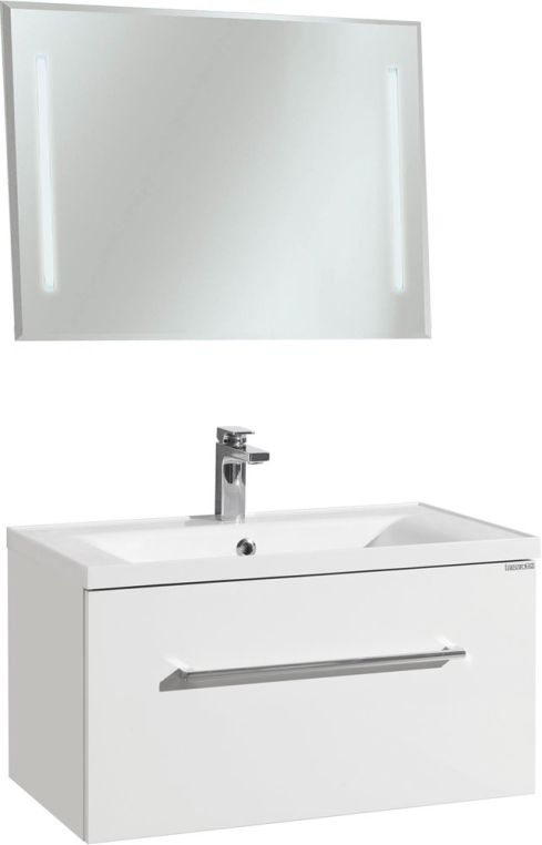 Комплект мебели Aquaton Мадрид 80 белая с ящиком (1A1268K6MA010+1A175202MA010)