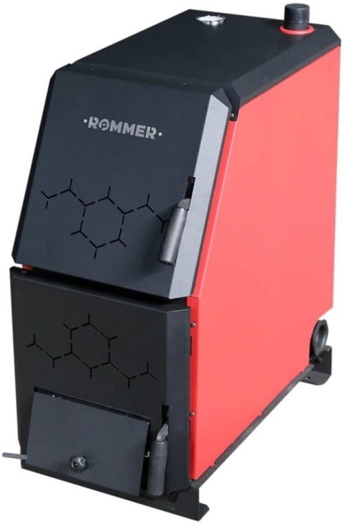Котел твердотопливный ROMMER 16 кВт с возможностью установки ТЭНа RSB-1110-000016