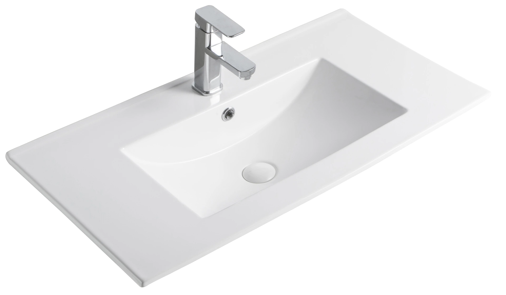 Раковина Gid NYJ803-80 71111 встраиваемая сверху белая 81x40x17