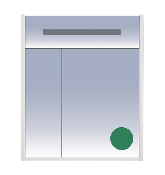 Зеркальный шкаф Misty Джулия 65 Л-Джу04065-0810