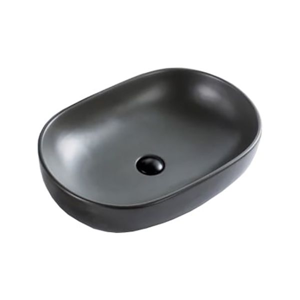Раковина накладная BelBagno BB1084-H311 серая матовая