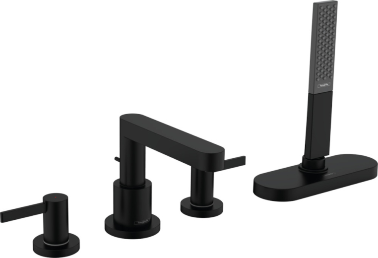 Смеситель на край ванны Hansgrohe Finoris 76444670 на 4 отверстия, с sBox