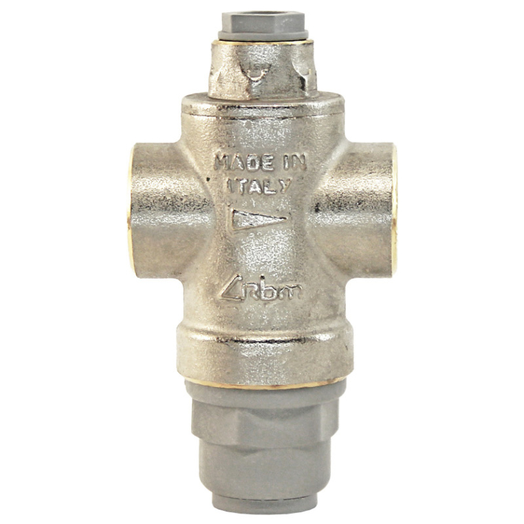 Редуктор давления Ris RBM 3/4" В 0.5-4 бар PN16 с отверстием под радиальный манометр 1/4" никел. (11390500)