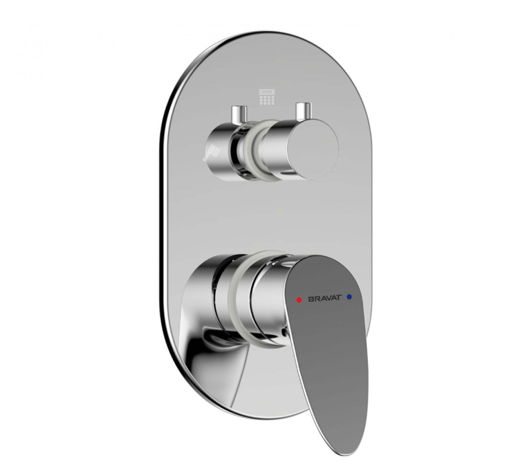 Встраиваемый смеситель 3-функц. Bravat Drop P69190C-RUS