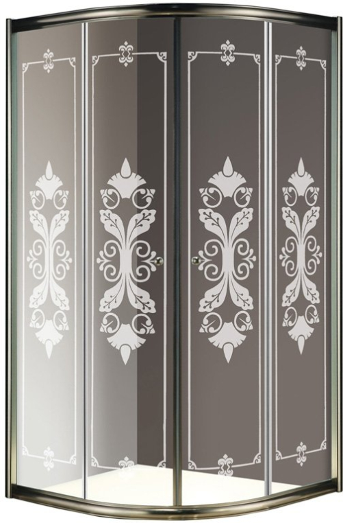 Душевой уголок Cezares Giubileo 80x80 GIUBILEO-R-2-80-SCORREVOLE-CP-Br