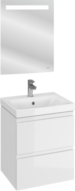 Комплект мебели Cersanit Moduo 50 (SB-SZ-MOD-MO50/Wh+S-UM-COM50/1-w+KN-LU-LED051*55-p-Os)