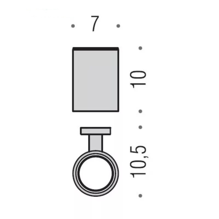 Стакан настенный Colombo Plus W4902.VL