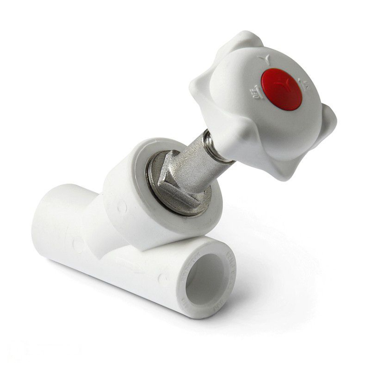Pro Aqua PP-R Клапан (вентиль) 20 косой белый (PA42008)