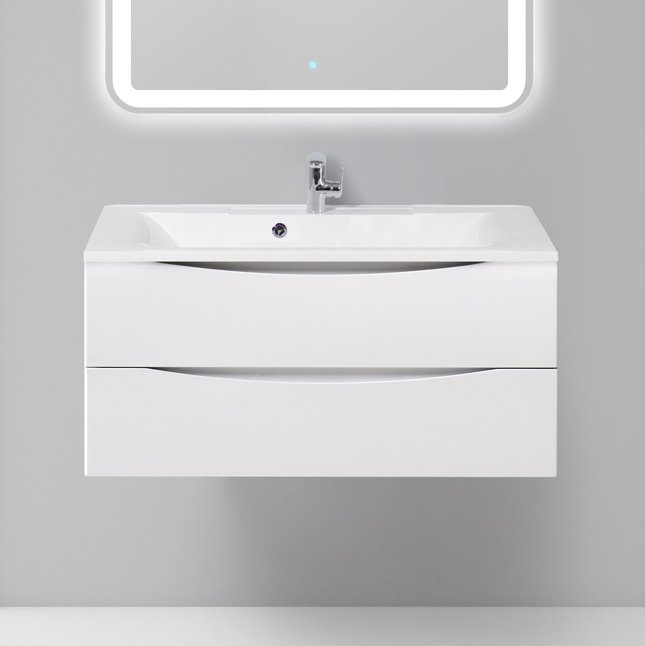 Тумба под раковину BelBagno Marino 100 bianco opaco (MARINO-1000-2C-SO-BO-P)