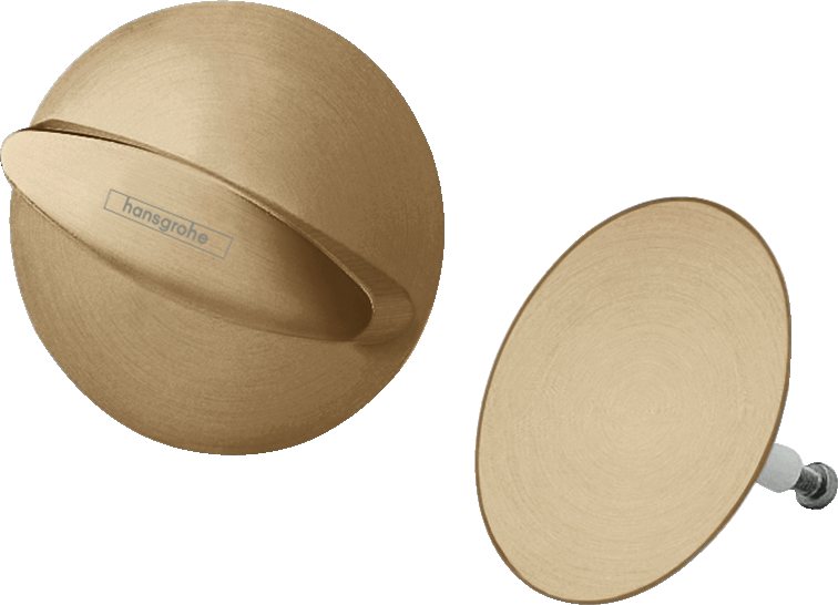 Внешняя часть слива/перелива для ванны Hansgrohe Flexaplus шлифованный, бронза (58185140)