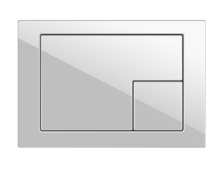 Кнопка смыва Cersanit Corner для инсталляции PRO/VECTOR/LINK/HI-TEC пластик белый (64077)