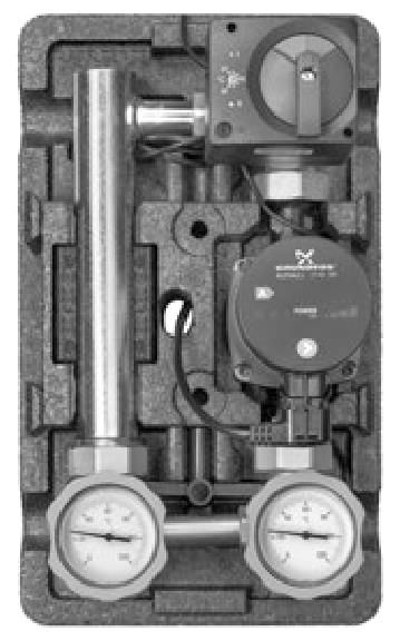 Насосная группа Meibes MK 1"" электронный термостат 20-80С без насоса ME 45841.5 EA RU (ME 45 841.5 ЕА RU)