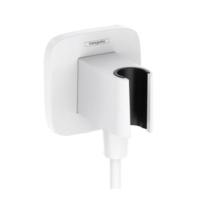 Шланговое подключение с держателем для душа Hansgrohe FixFit Q 26887700 белый