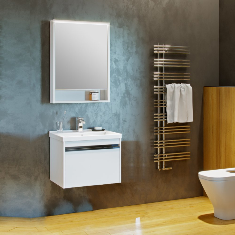 Комплект мебели Aquaton Капри 60 подвесная (1A2301K1KP010+1A230302KP010)