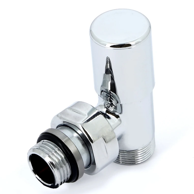 Вентиль ручной Carlo Poletti Compact угловой НН 1/2" х М24 х 19 хромированный (V150111B)