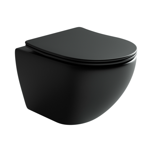 Подвесной унитаз Ceramica Nova Metropol с микролифтом, безободковый CN4002MB