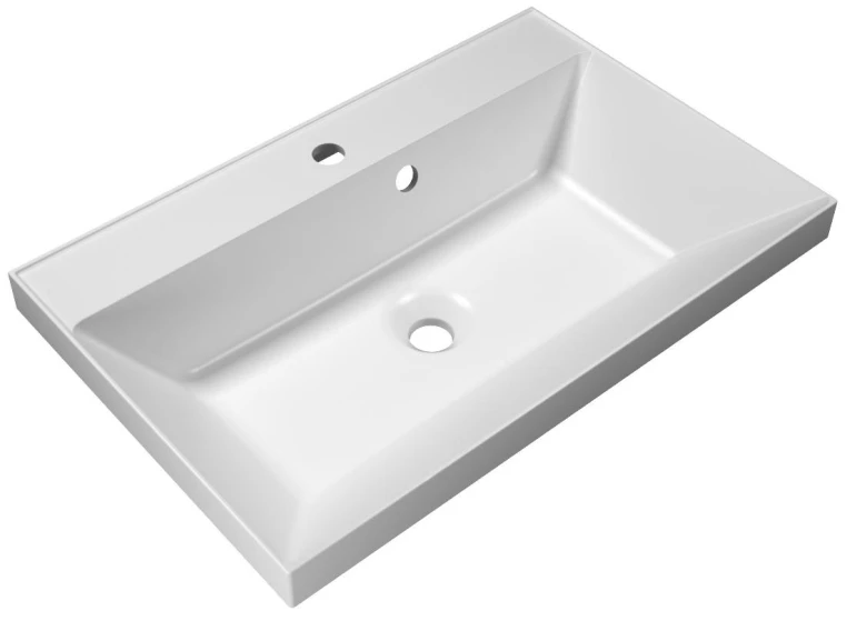 Раковина из искусственного мрамора BelBagno Marino 70 см BB700/450-LV-MR-AST встраиваемая сверху