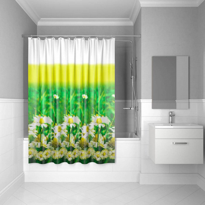Штора для ванной IDDIS Daizy Garden 200*200  daisy garden (SCID050P)
