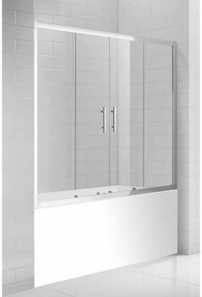 Душевая шторка на ванну Cezares ECO-O-VF-2-170/145-P-Cr