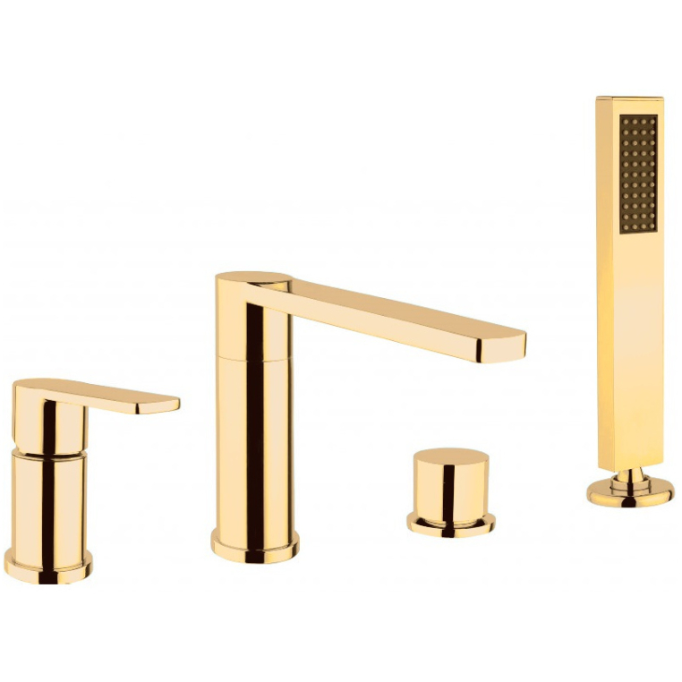 Смеситель Cezares Glam GLAM-BVDM4-OI на борт ванны золото