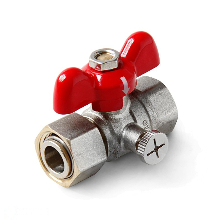 Кран шаровой с накидной гайкой Pro Aqua 1/2F-1/2M ВВ (бабочка) FWB71-F15-F15x (FWB71-F15-F15x)