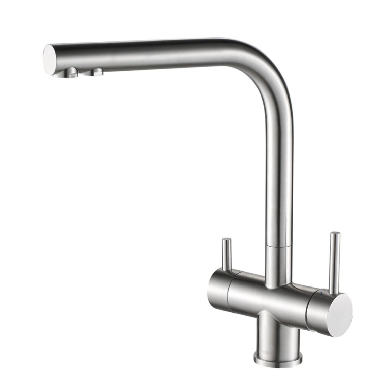 Смеситель Swedbe Selene Plus K8144K для кухни на мойку с поворотным изливом и с фильтром Аквафор Кристалл