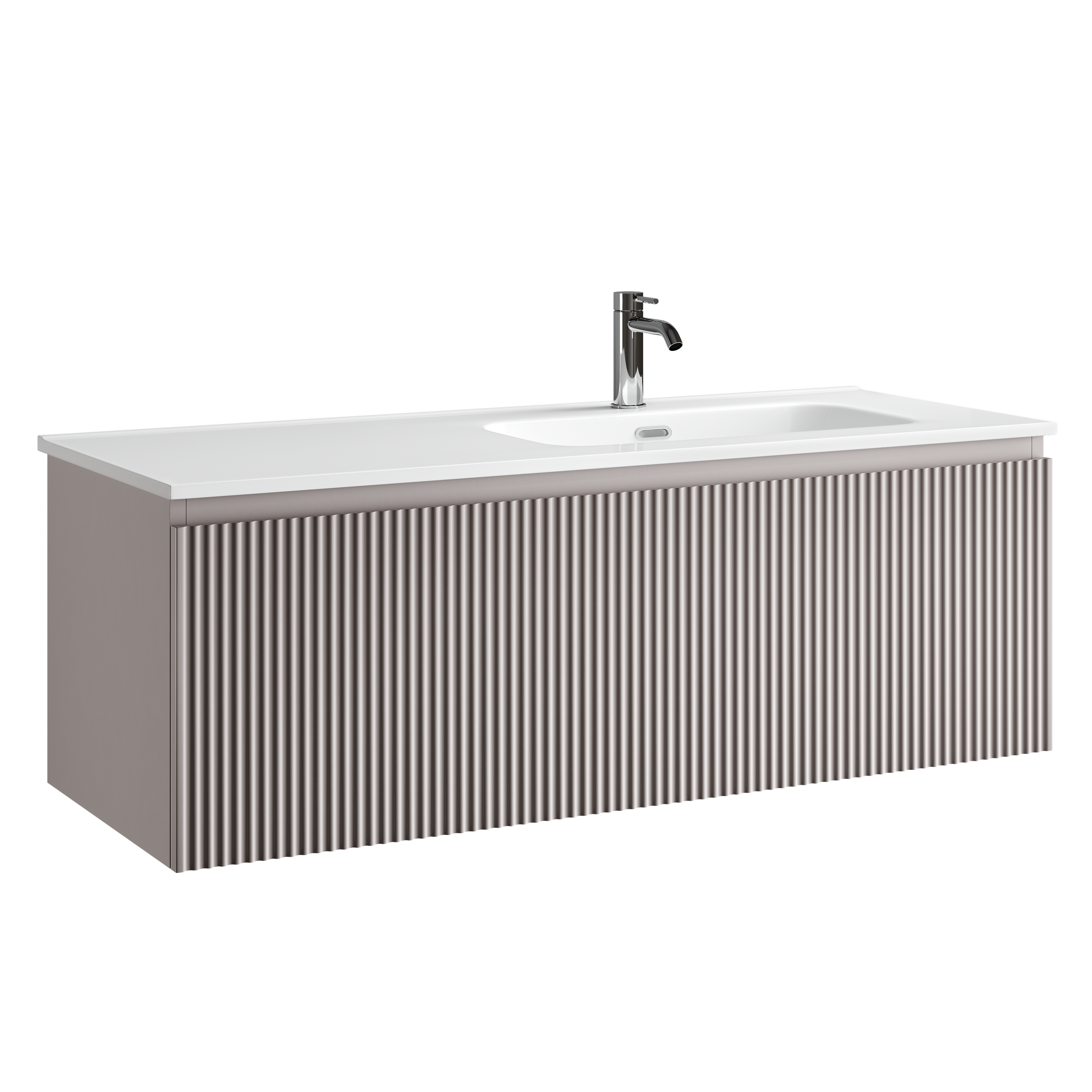 Тумба подвесная SANCOS Snob R 1.0 1195х445х406, c одним ящиком оснащенным доводчиками, Doha Soft , арт.SNR1.0120RSM