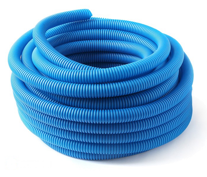 Труба Pro Aqua FLEXI GUARD гофрированная синяя для труб диаметром 25 мм отрезок \ 010м \ (PECP3525B-010)