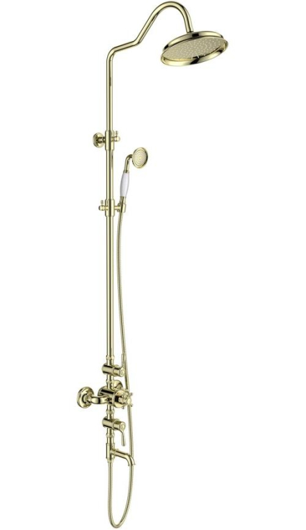 Душевая стойка Aquatek Классик AQ2543PG золото